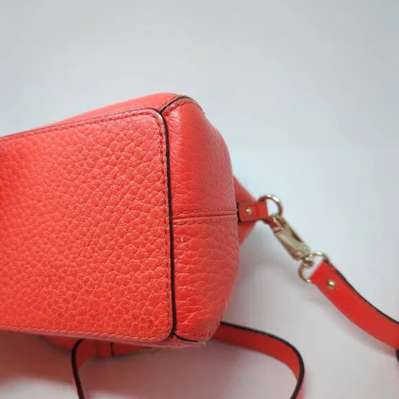 Kate Spade Orange Purse Bag Top Handle Crossbody Satchel - Picture 14 of 16
